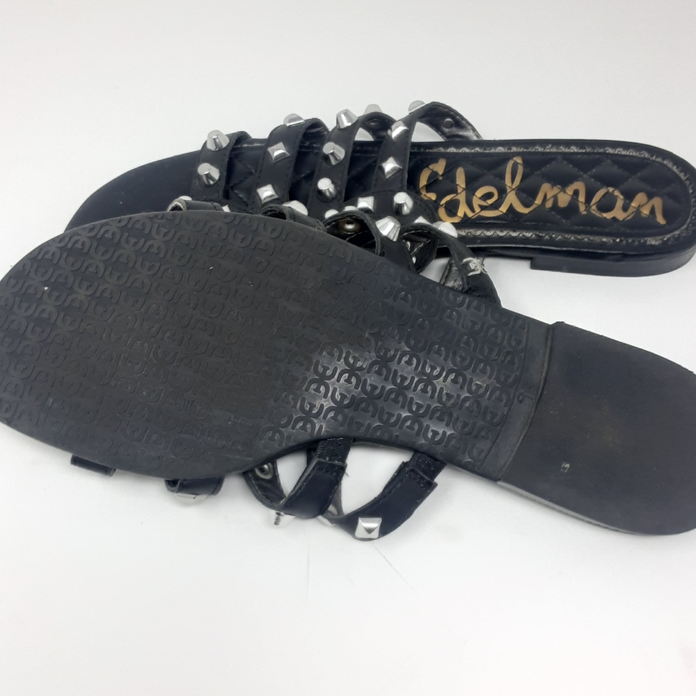 Sam Edelman Beatris Leather Studded Flats 9 - Picture 8 of 8